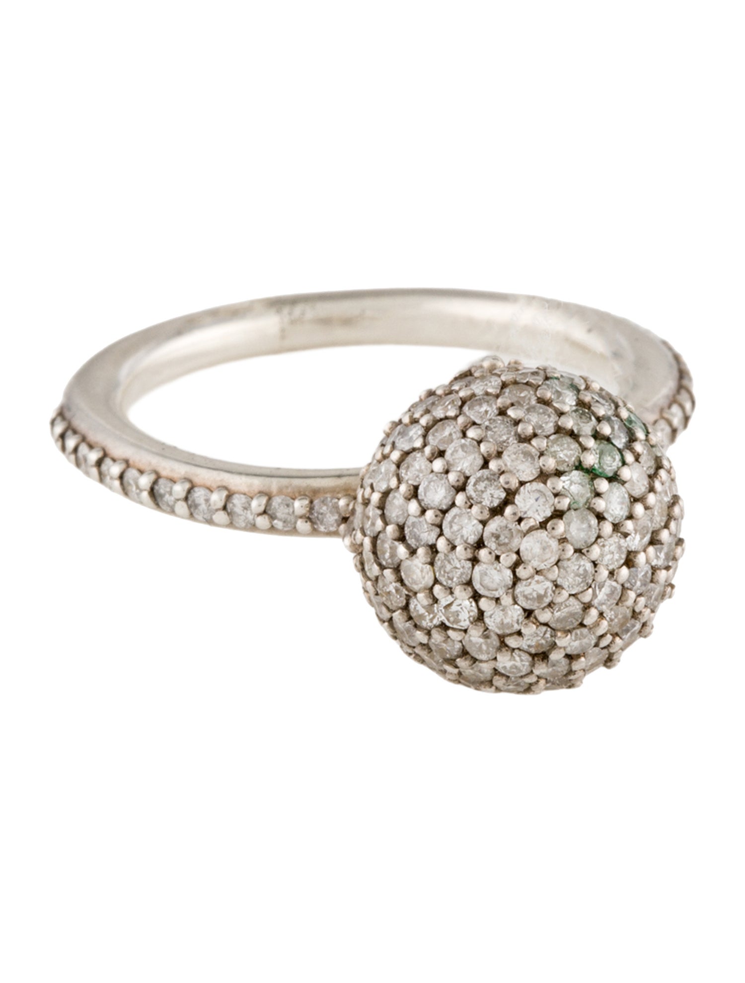 Sheryl Lowe 1.66ctw Diamond Ball Ring