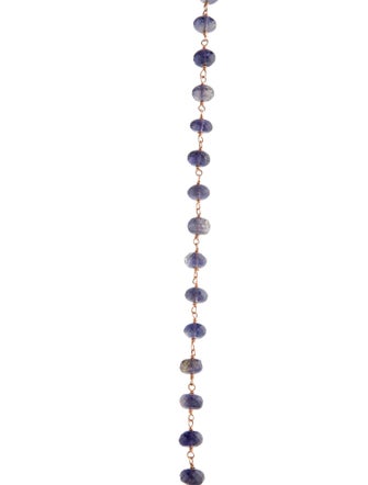 Sheryl Lowe 14K Iolite & Diamond Layering Necklace