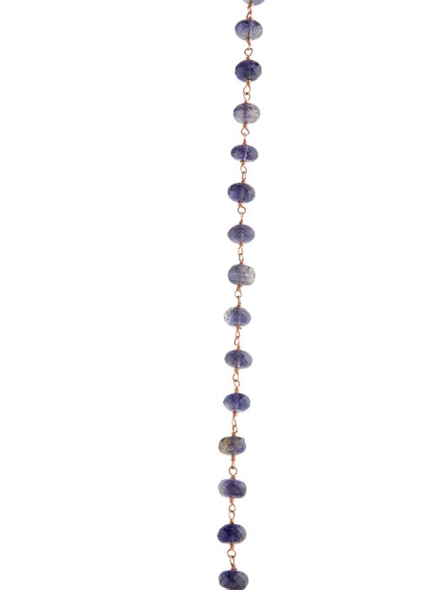 Sheryl Lowe 14K Iolite & Diamond Layering Necklace