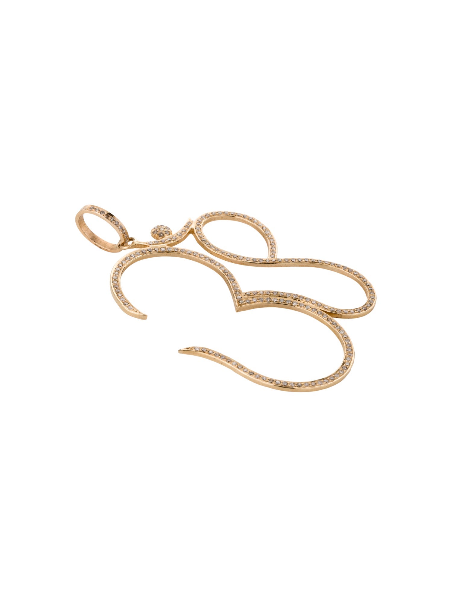 Sheryl Lowe 14K Diamond Om Pendant