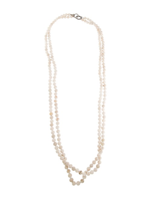 Sheryl Lowe Calcite & Diamond Double Strand Necklace