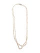 Sheryl Lowe Calcite & Diamond Double Strand Necklace
