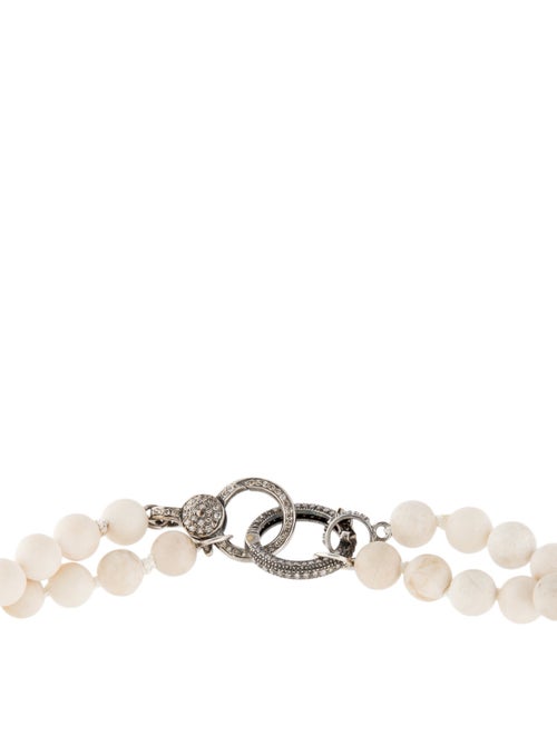 Sheryl Lowe Calcite & Diamond Double Strand Necklace
