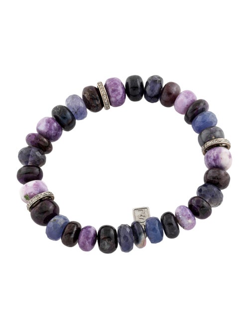 Sheryl Lowe Diamond Multistone Bead Bracelet