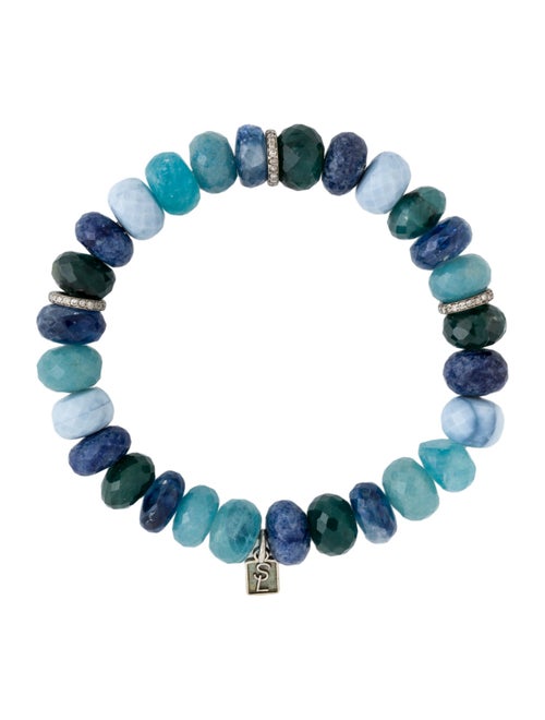 Sheryl Lowe Multistone & Diamond Beaded Bracelet