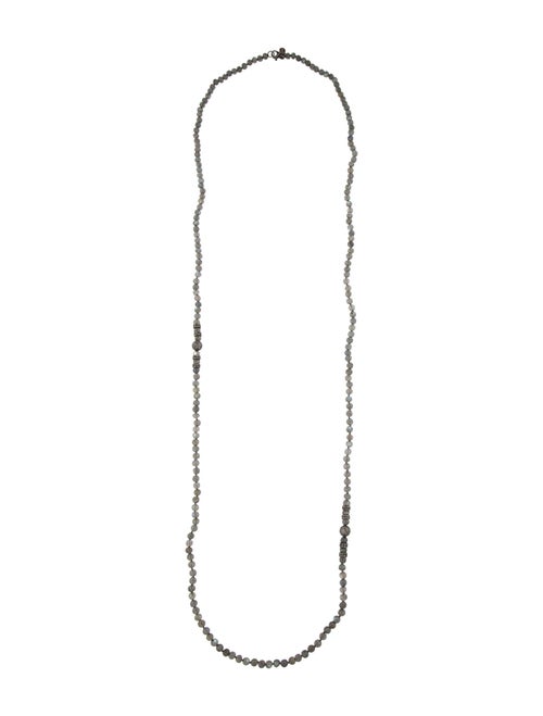 Sheryl Lowe Diamond & Labradorite Accented Bead Strand Necklace