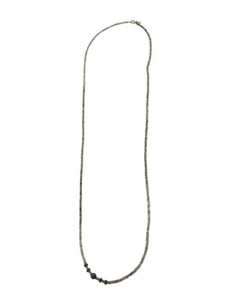 Sheryl Lowe Pyrite, Labradorite & Diamond Bead Strand Necklace