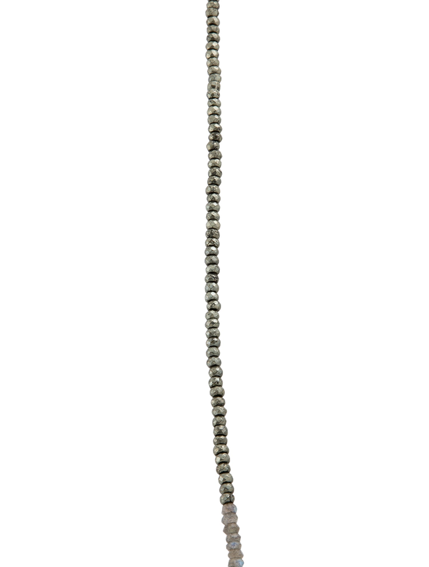 Sheryl Lowe Pyrite, Labradorite & Diamond Bead Strand Necklace