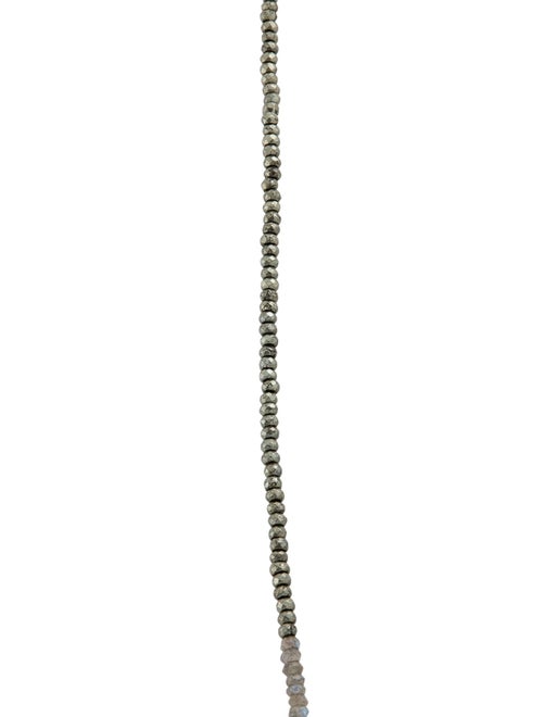 Sheryl Lowe Pyrite, Labradorite & Diamond Bead Strand Necklace