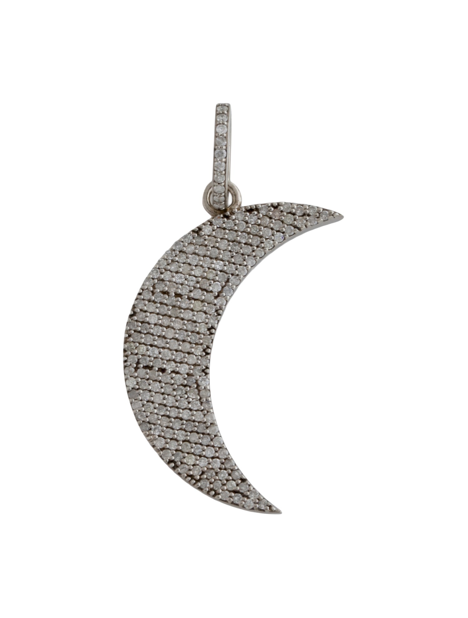 Sheryl Lowe Diamond Moon Crescent Pendant