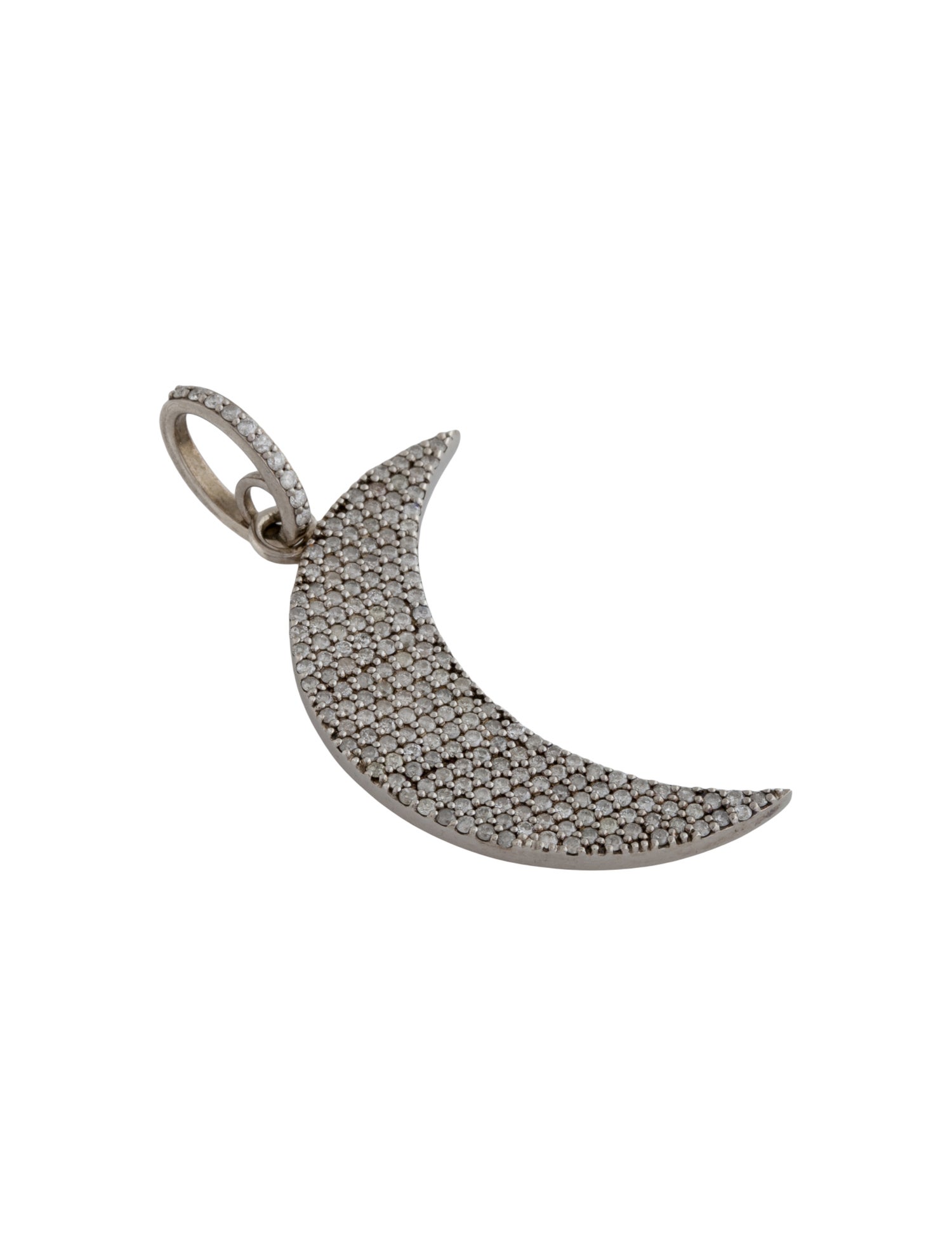 Sheryl Lowe Diamond Moon Crescent Pendant