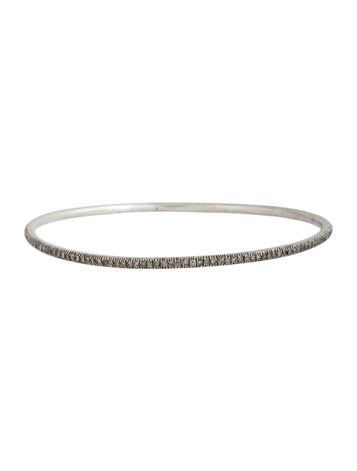 Sheryl Lowe Diamond Skinny Pavé Bangle