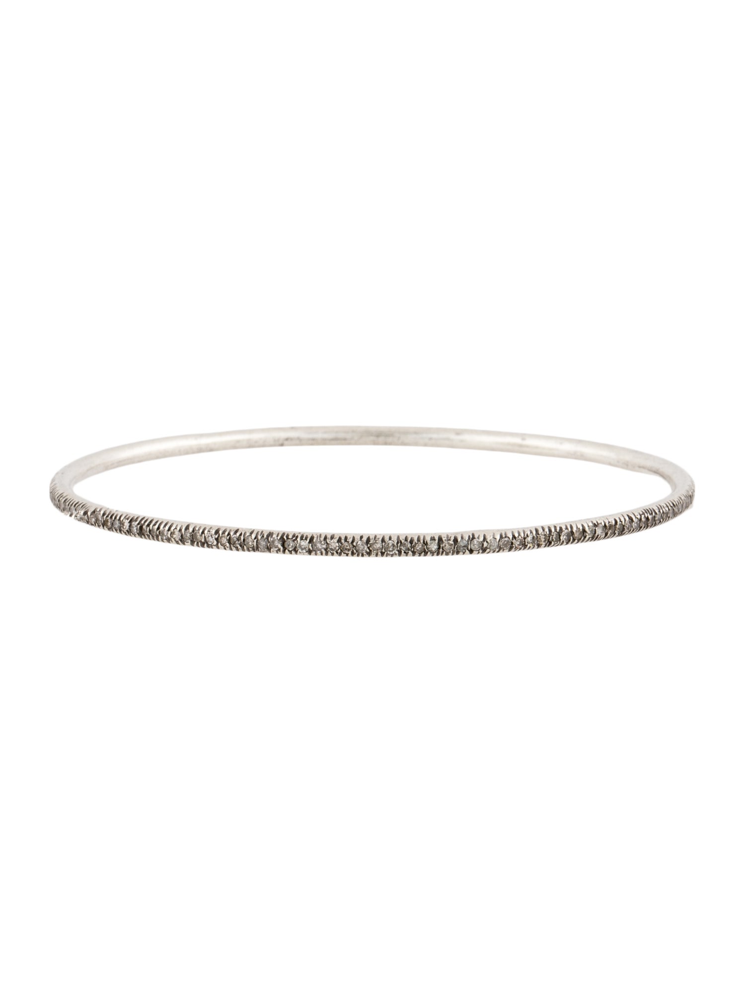 Sheryl Lowe Diamond Skinny Bangle Bracelet
