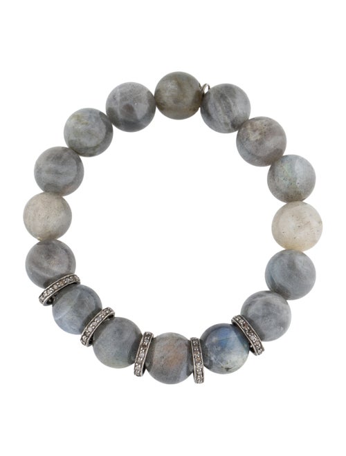 Sheryl Lowe Diamond & Labradorite Bead Bracelet