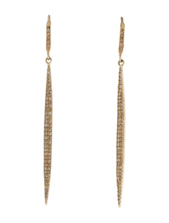 Sheryl Lowe 14K Diamond Spike Dagger Earrings