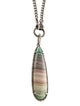Sheryl Lowe Agate & Diamond Pendant Necklace