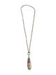 Sheryl Lowe Agate & Diamond Pendant Necklace
