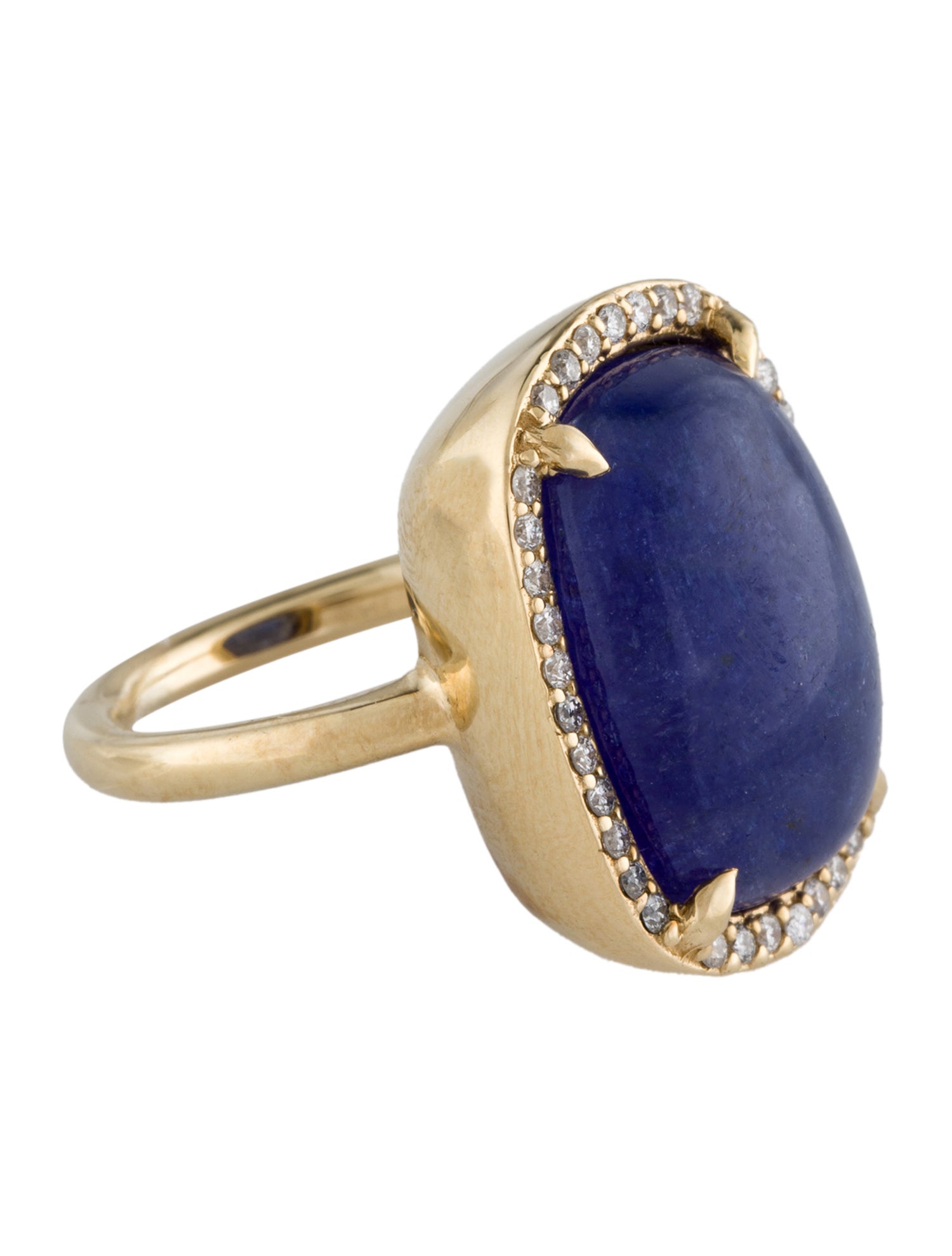 Sheryl Lowe 14K 16.04ct Tanzanite & Diamond Cocktail Ring