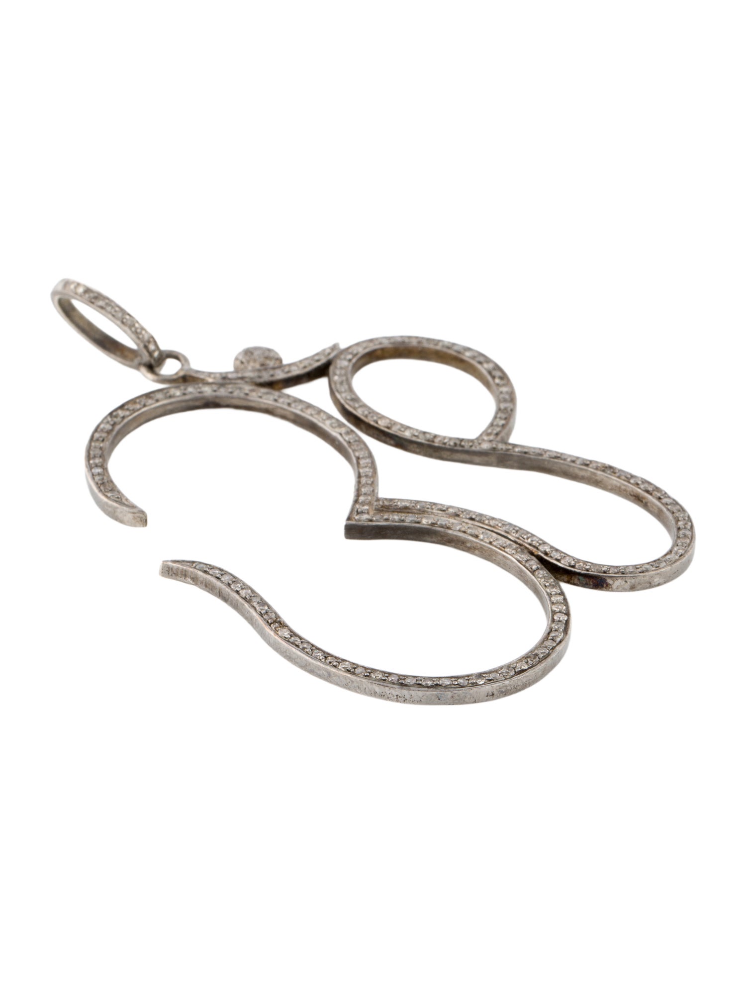 Sheryl Lowe 1.26ctw Diamond Om Pendant