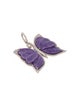 Sheryl Lowe Charoite & Diamond Butterfly Pendant