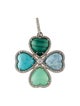 Sheryl Lowe Multi-Stone Heart Pendant