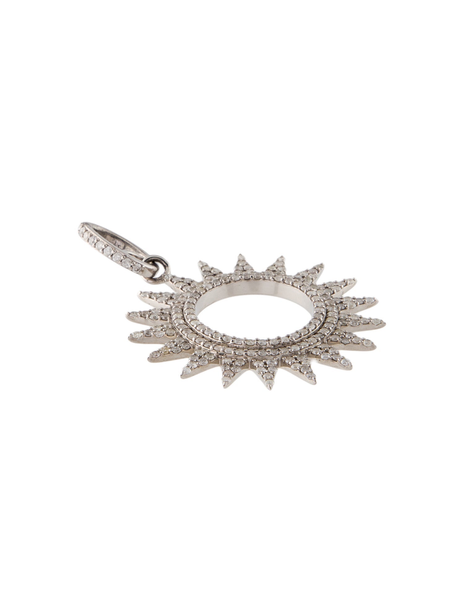 Sheryl Lowe Diamond Open Sun Pendant