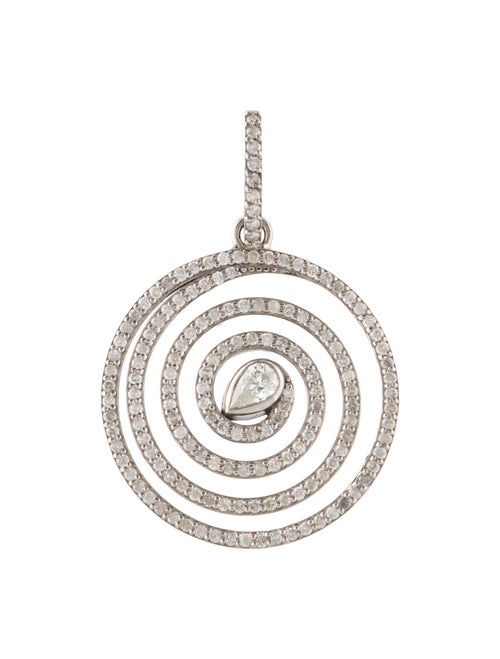 Sheryl Lowe 14K 1.92ctw Diamond Spiral Pendant