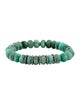 Sheryl Lowe Diamond Emerald Bead Bracelet