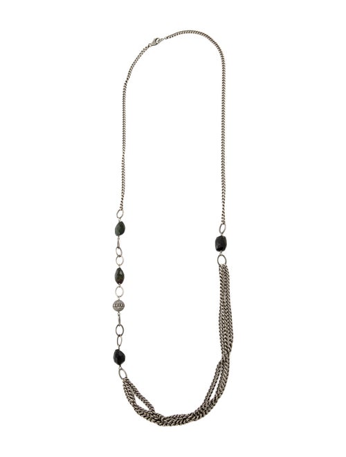 Sheryl Lowe Tourmaline & Diamond Draped Necklace