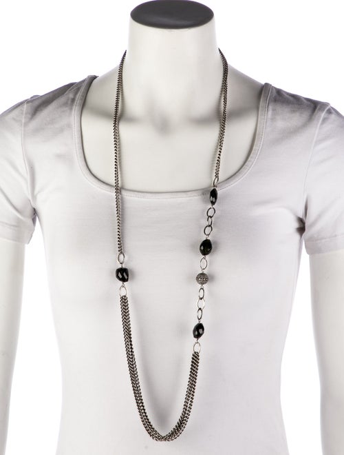 Sheryl Lowe Tourmaline & Diamond Draped Necklace
