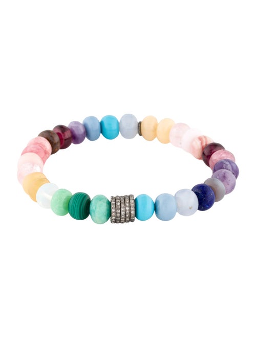 Sheryl Lowe Multi-Gemstone & Diamond Beaded Bracelet