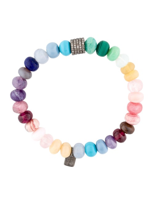 Sheryl Lowe Multi-Gemstone & Diamond Beaded Bracelet