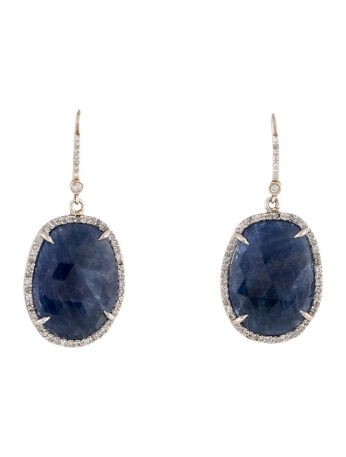 Sheryl Lowe Sapphire & Diamond Drop Earrings