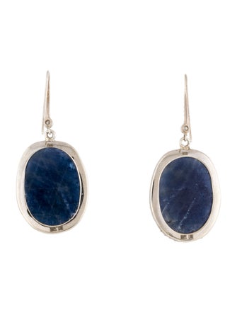 Sheryl Lowe Sapphire & Diamond Drop Earrings