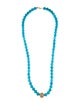 Sheryl Lowe 2.85ctw Diamond & Dyed Magnesite Bead Strand Necklace