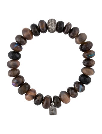 Sheryl Lowe Sapphire, Boulder Opal, Tourmaline & Moonstone Beaded Bracelet