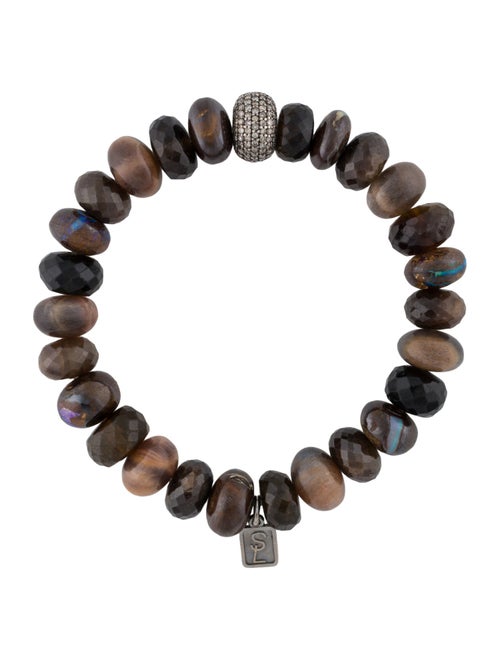 Sheryl Lowe Sapphire, Boulder Opal, Tourmaline & Moonstone Beaded Bracelet