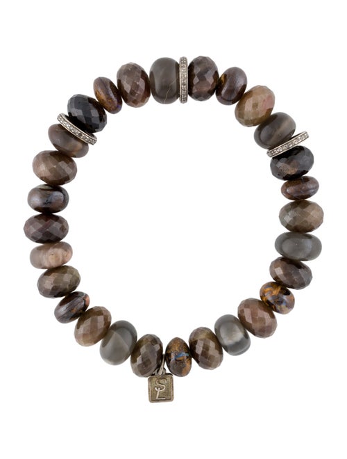 Sheryl Lowe Sapphire, Moonstone & Boulder Opal Beaded Bracelet