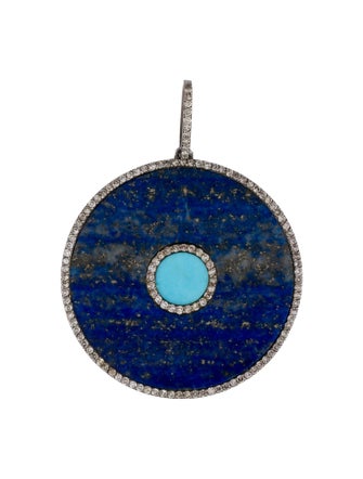 Sheryl Lowe Diamond, Lapis Lazuli, & Turquoise Pendant