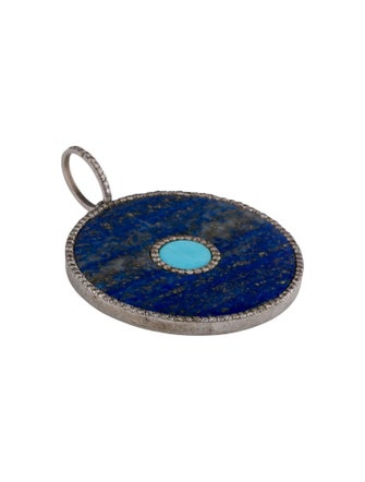 Sheryl Lowe Diamond, Lapis Lazuli, & Turquoise Pendant