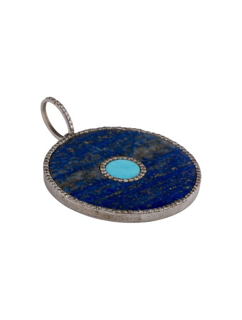 Sheryl Lowe Diamond, Lapis Lazuli, & Turquoise Pendant