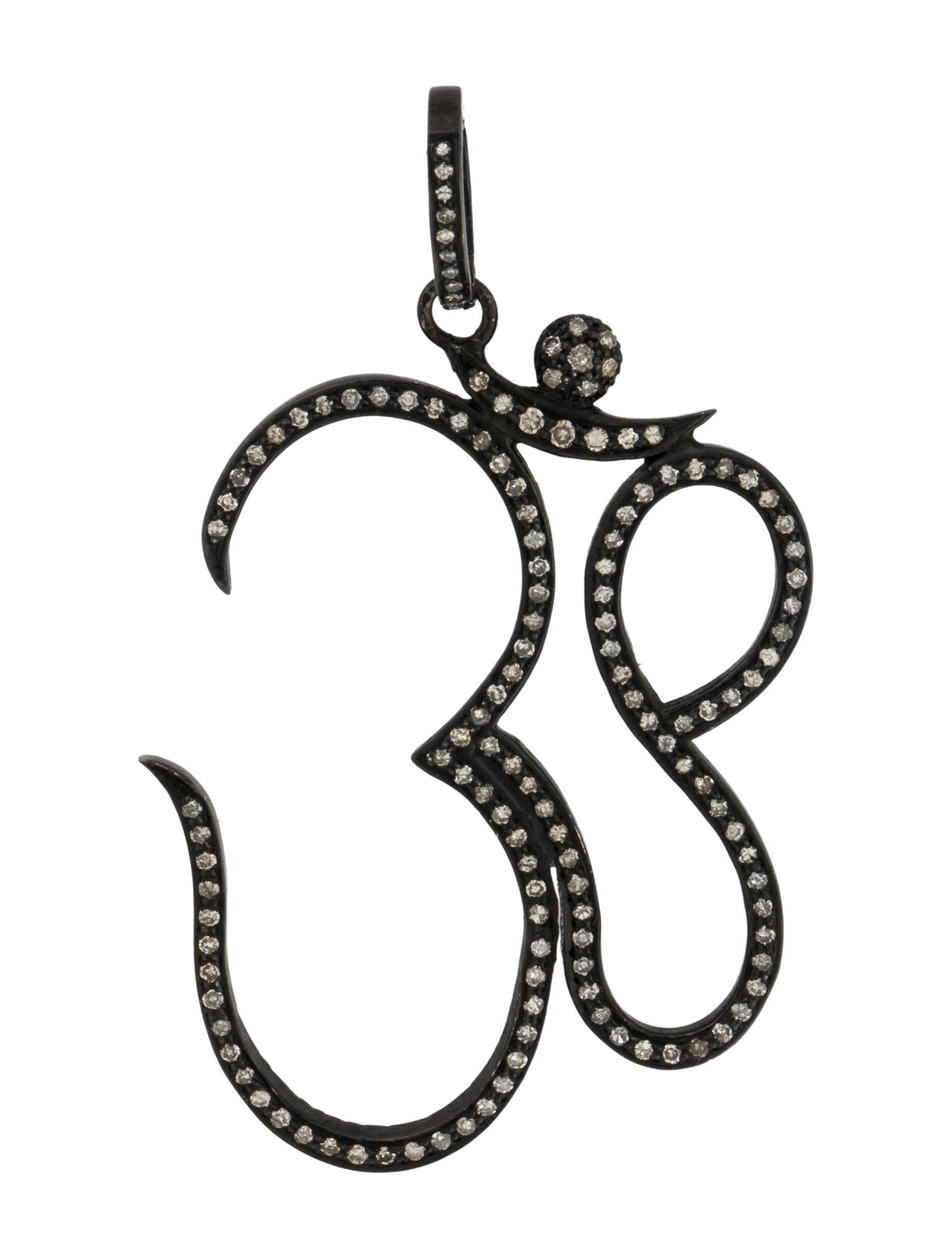 Sheryl Lowe Diamond Om Pendant