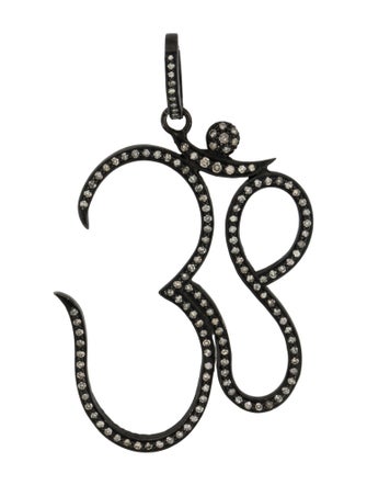 Sheryl Lowe Diamond Om Pendant