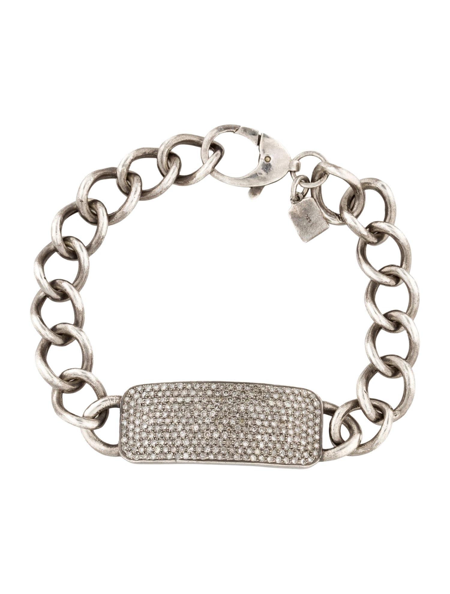 Sheryl Lowe Diamond ID Link Bracelet