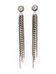 Sheryl Lowe Diamond Chain Fringe Earrings