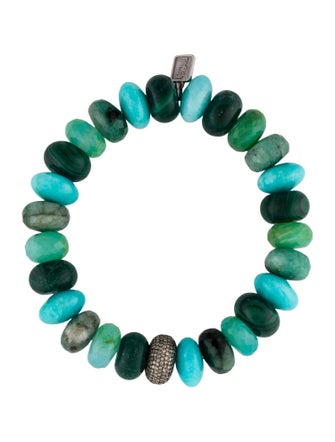 Sheryl Lowe Diamond & Multistone Bead Bracelet