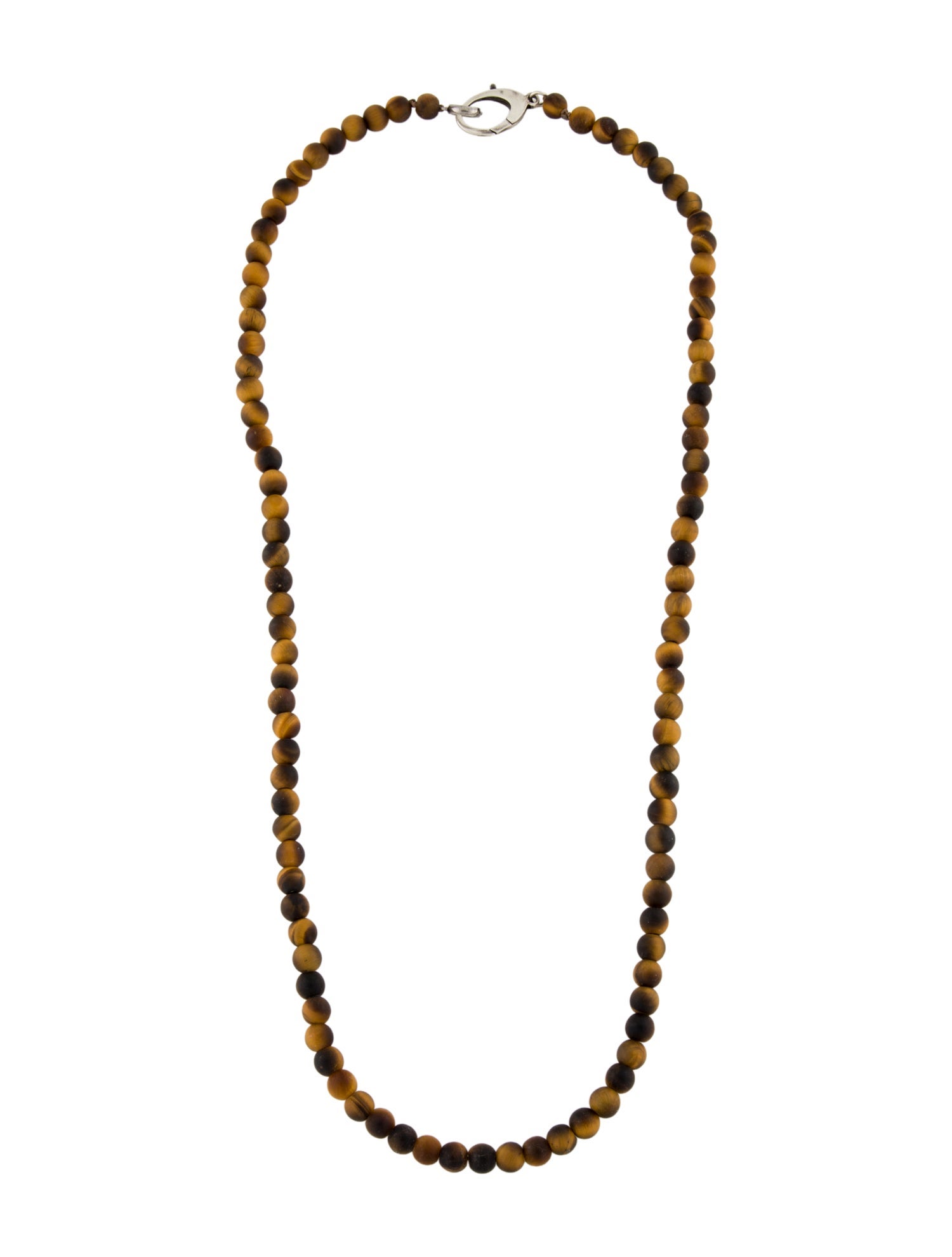 Sheryl Lowe Tigers Eye Quartz Bead Necklace