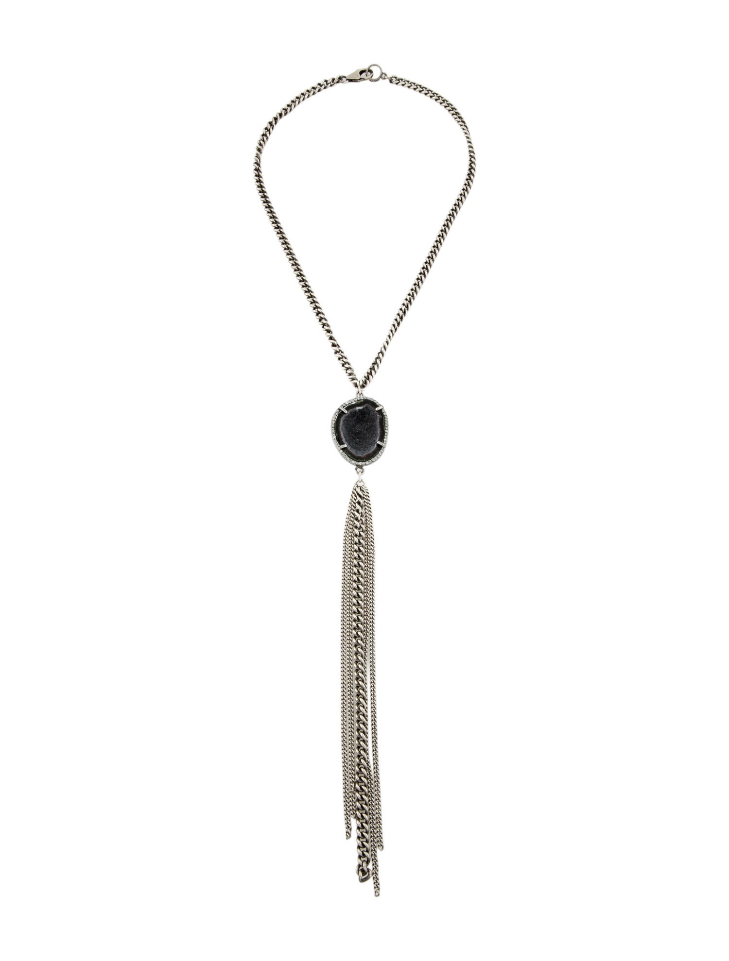 Sheryl Lowe Geode & Diamond Necklace