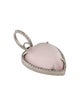 Sheryl Lowe Rose Quartz & Diamond Heart Pendant