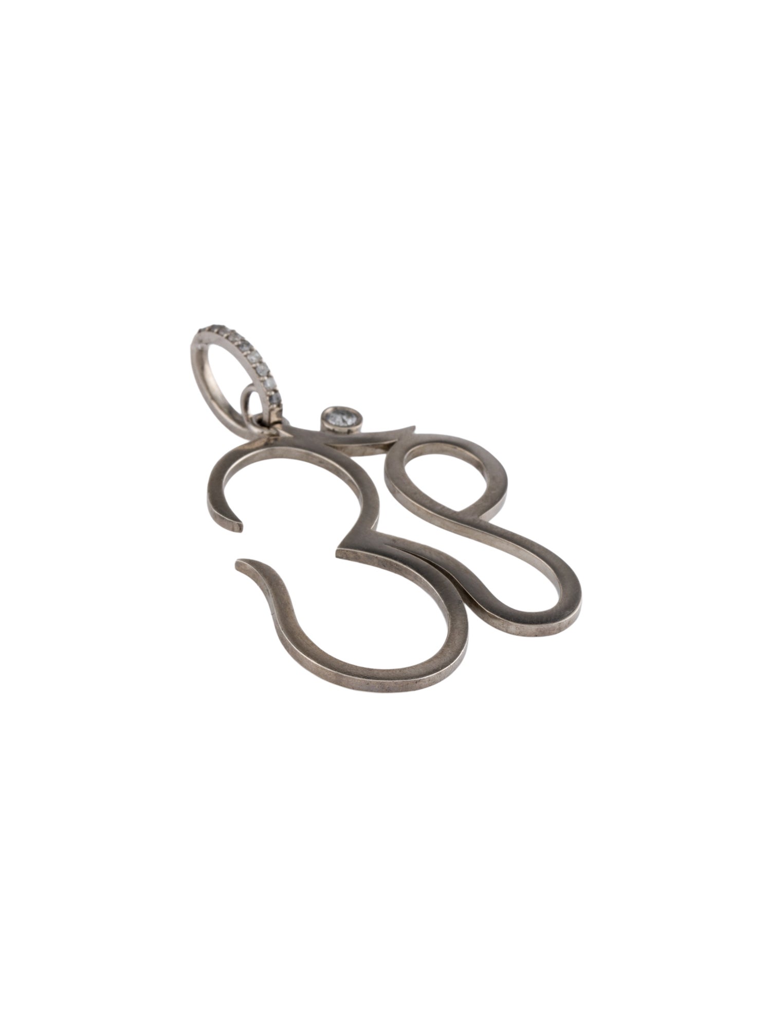 Sheryl Lowe Diamond Large Om Pendant